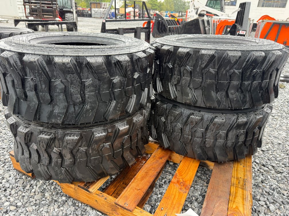 New Set Of (4) 12-16.5 NHS Skid Loader Tires