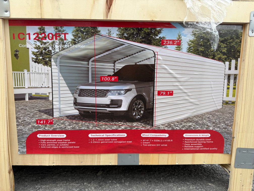 New SD LANCH 12' x 20' Carport