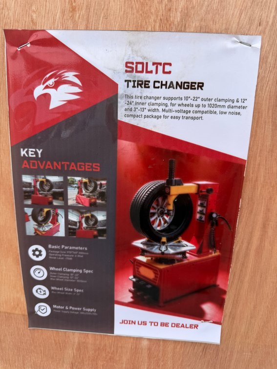 New SD LANCH SDLTC Tire Changer