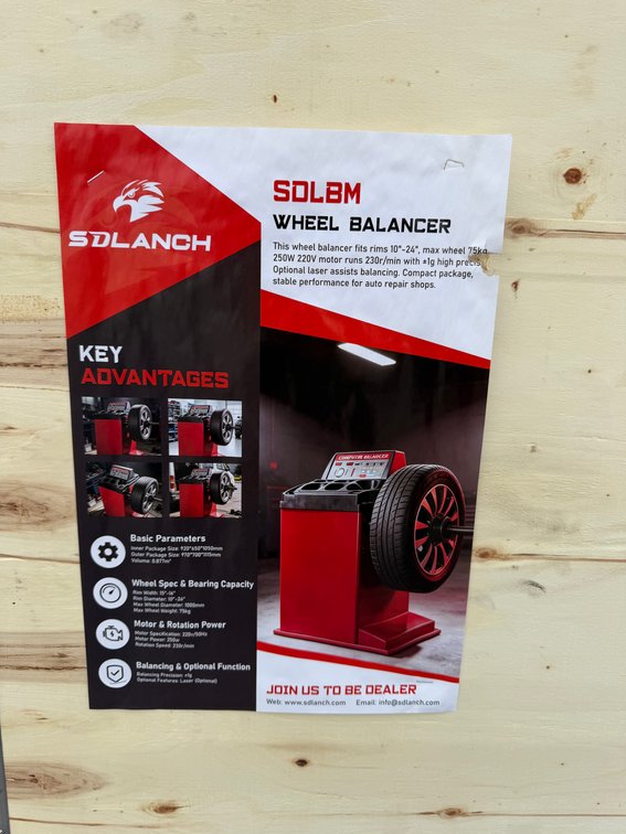 New SD LANCH SDLBM Wheel Balancer