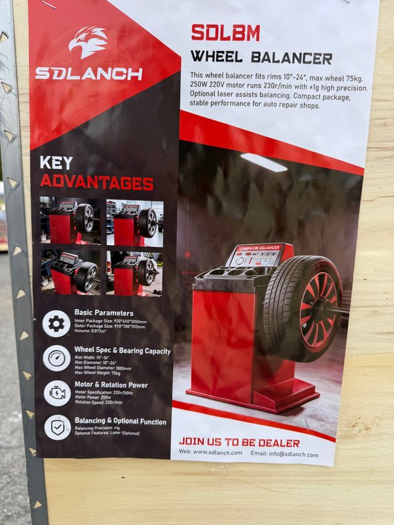 New SD LANCH SDLBM Wheel Balancer