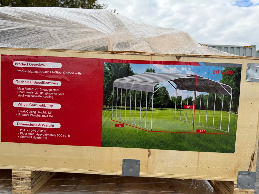 New SD LANCH 20' x 40' Stel Carport