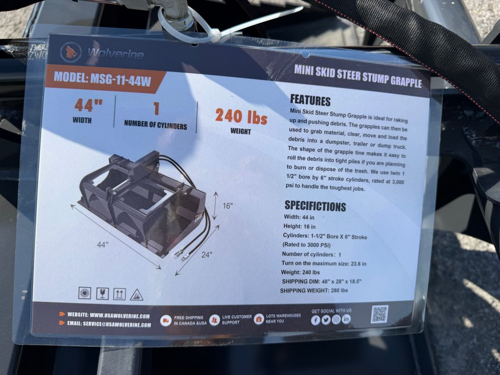 New Wolverine 44" Stump Grapple
