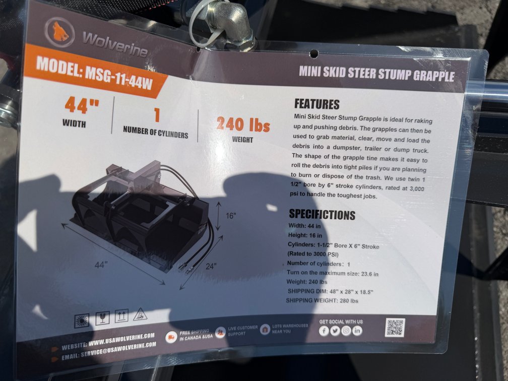 New Wolverine 44" Stump Grapple