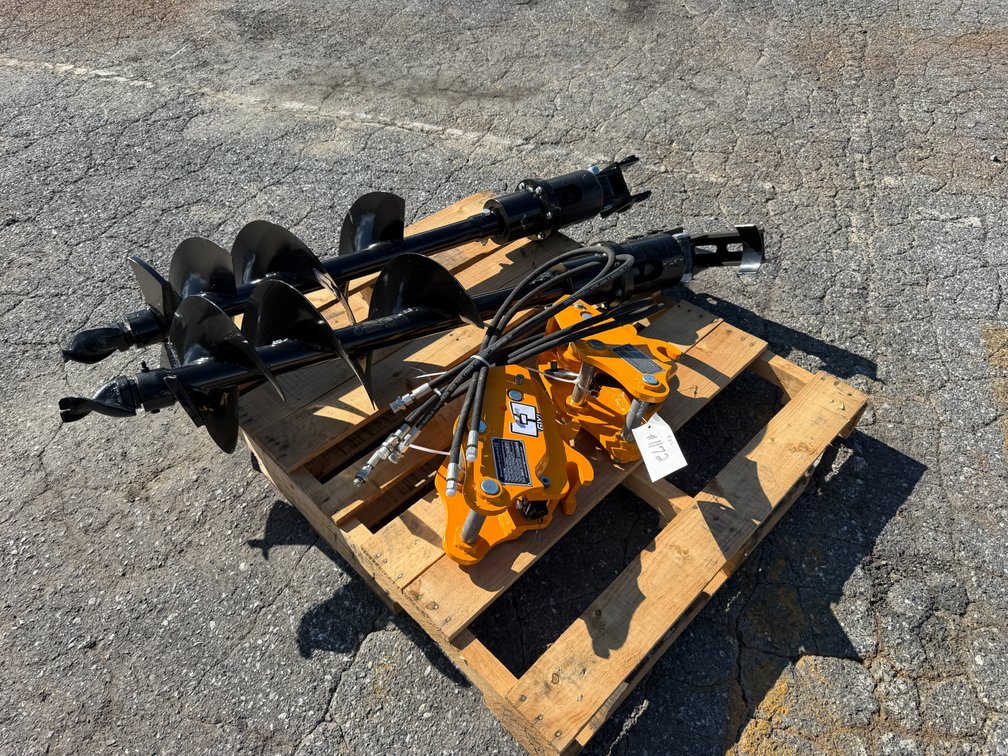 Skid Lot Of New GIYI Mini Excavator Attachments
