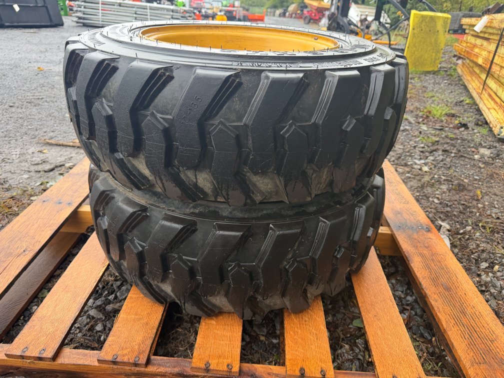 (2) Used 10-16.5 Skid Loader Tires w/ Rims