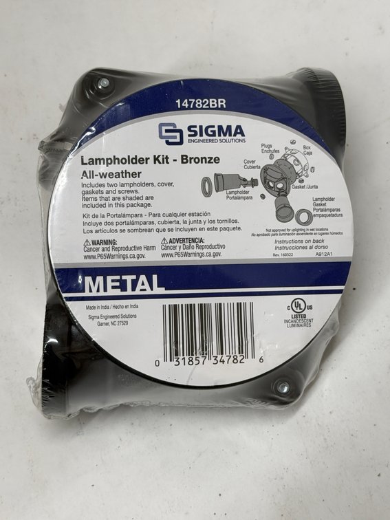 (10x Bid) Sigma Bronze Lampholder Kit