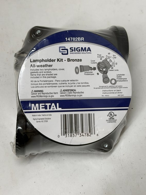 (10x Bid) Sigma Bronze Lampholder Kit