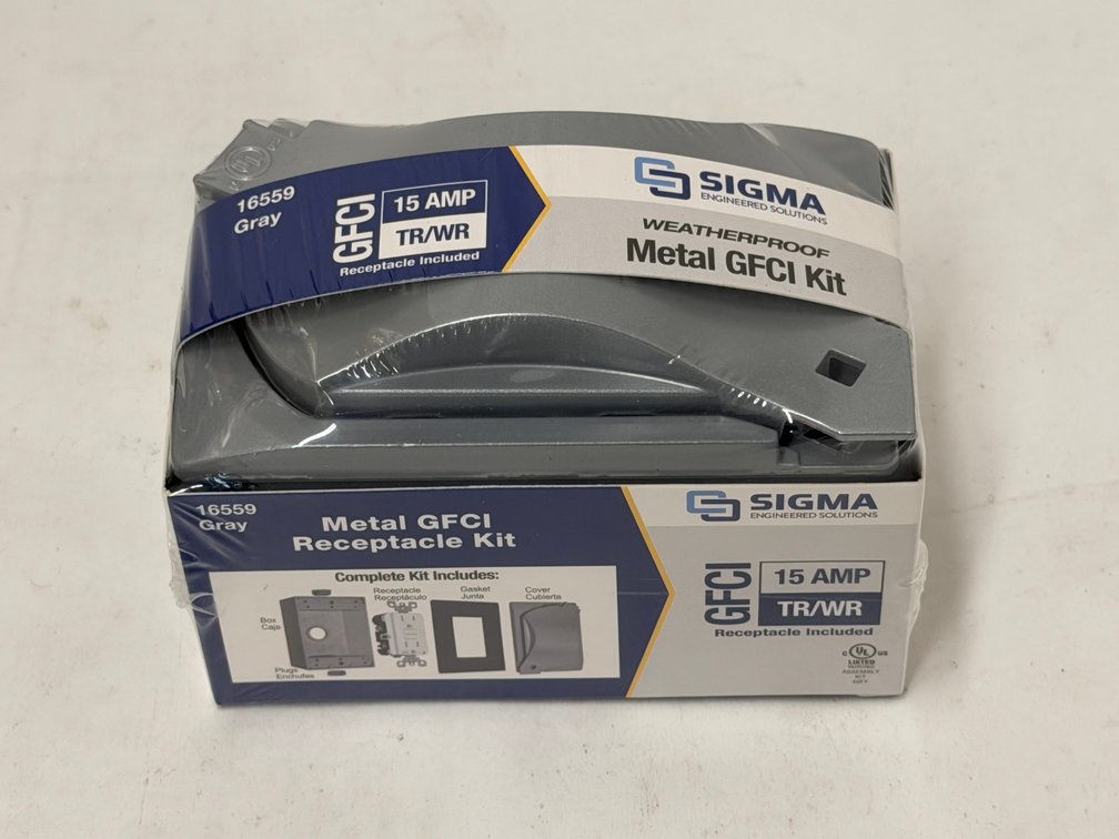 (6x Bid) Sigma 15A Metal GFCI Kit