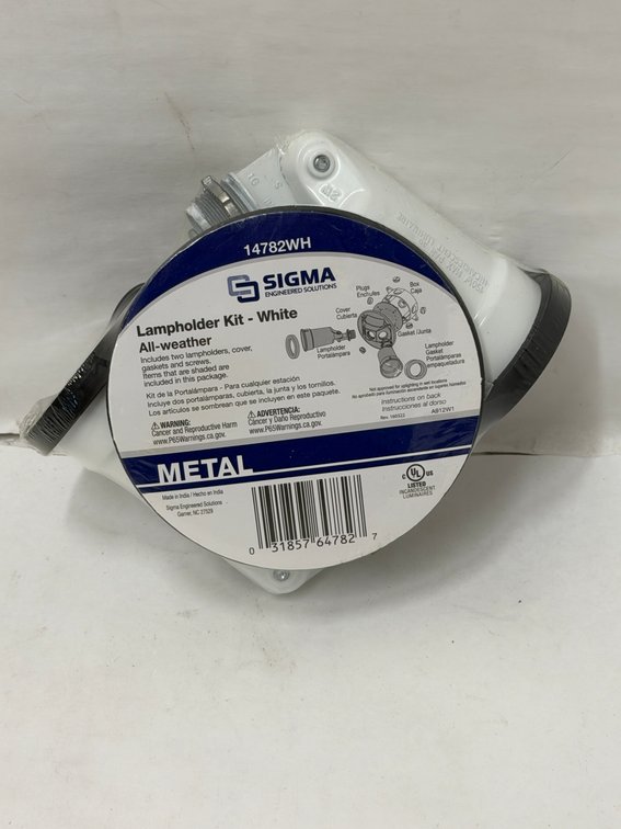 (10x Bid) Sigma White Lampholder Kit
