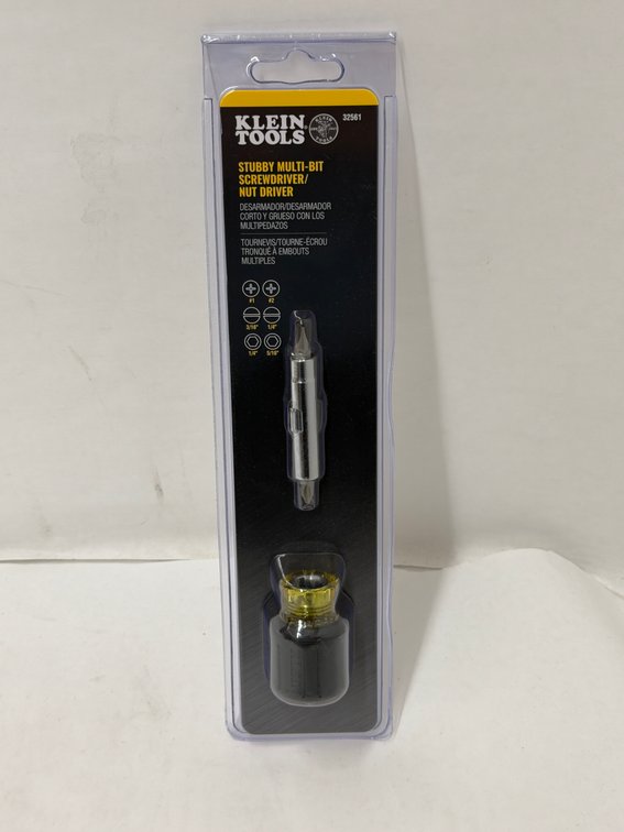 (6x Bid) Klein Tools Stubby Screwdriver/Nut Driver