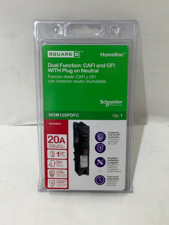 Square D 20A Dual Function Breaker