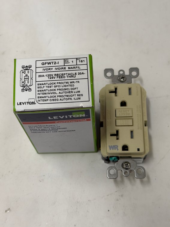 (7x Bid) Leviton 20A GFCI Outlet