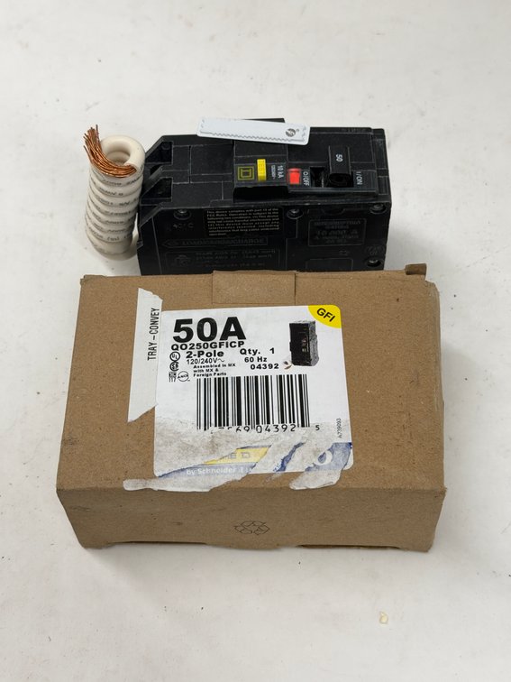 Square D 50A 2 Pole GFCI Breaker