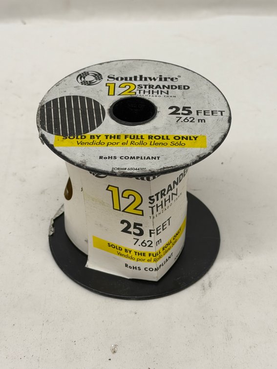 (25x Bid) Southwire 25' 12 Stranded THHN Wire