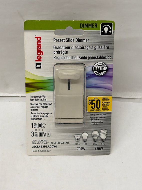 (16x Bid) Legrand Preset Slide Dimmer