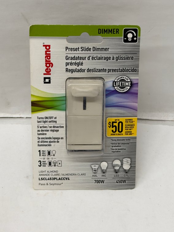(16x Bid) Legrand Preset Slide Dimmer