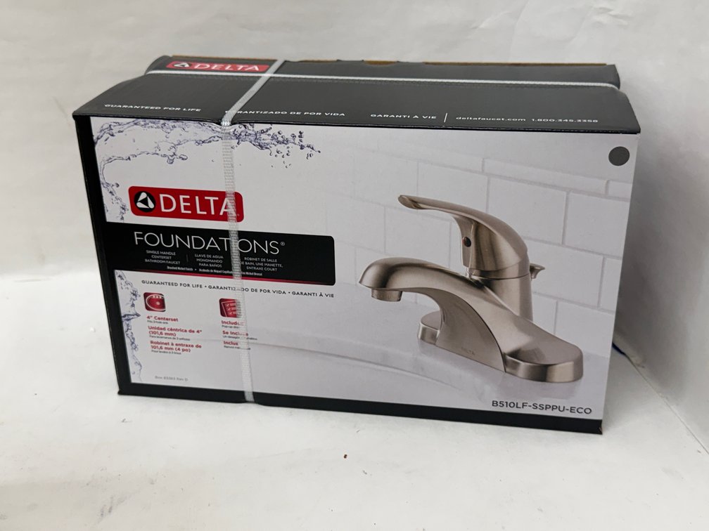 (3x Bid) Delta Foundations Bathroom Faucet