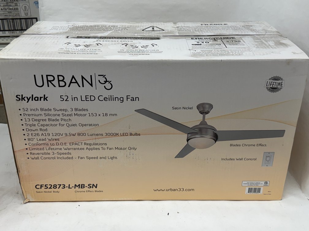 Urban 52" LED Ceiling Fan