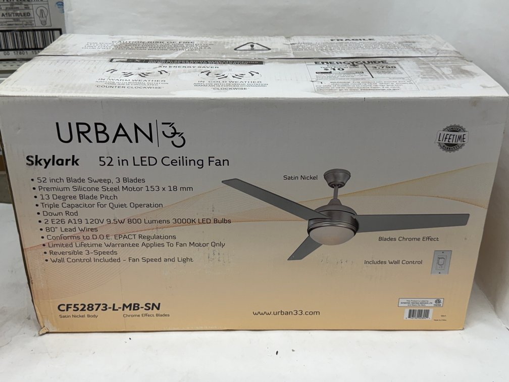 Urban 52" LED Ceiling Fan