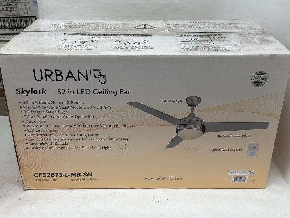 Urban 52" LED Ceiling Fan