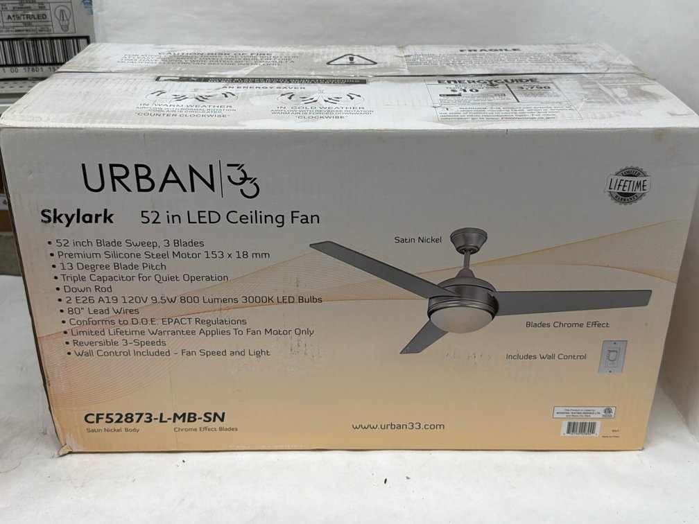 Urban 52" LED Ceiling Fan