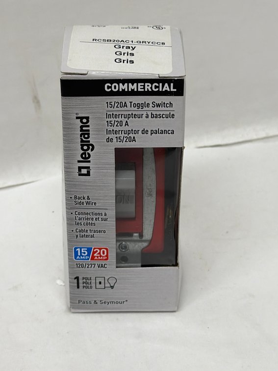 (33x Bid) Legrand 15/20A Toggle Switch