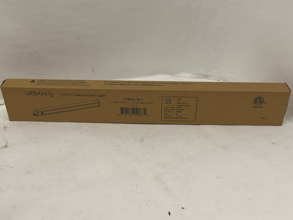 (7x Bid) Urban 20" LED Undercabinet Light