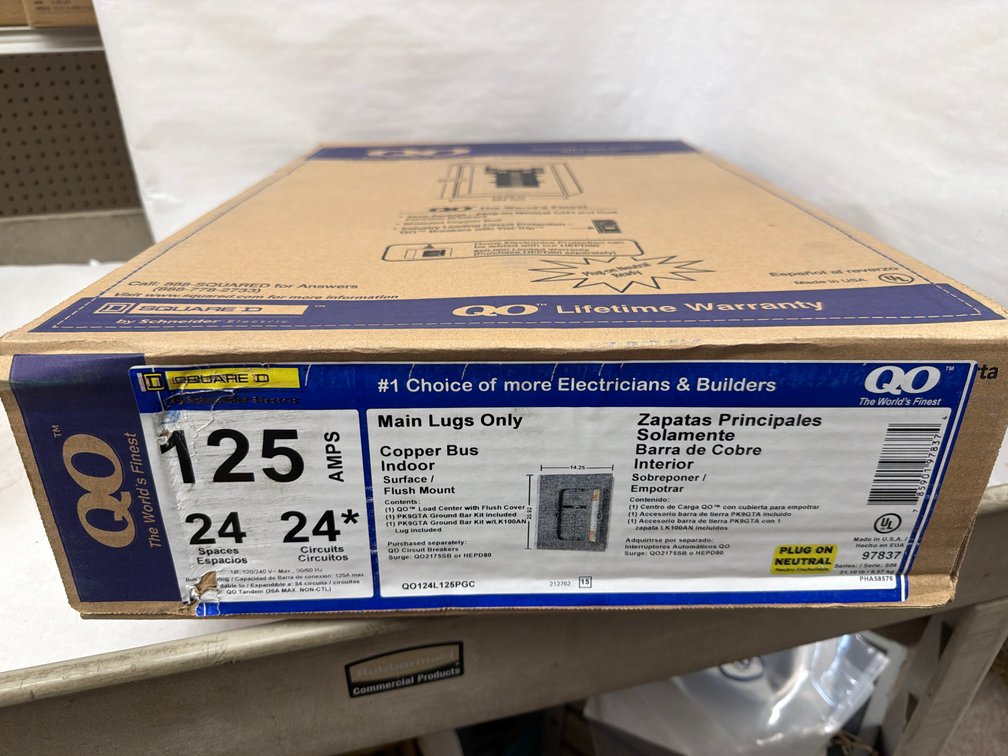Square D 24 Space Indoor Load Center