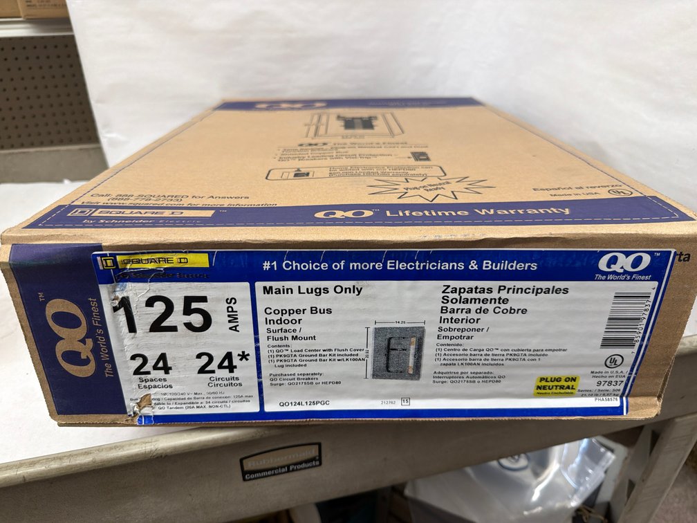 (3x Bid) Square D 24 Space Indoor Load Center