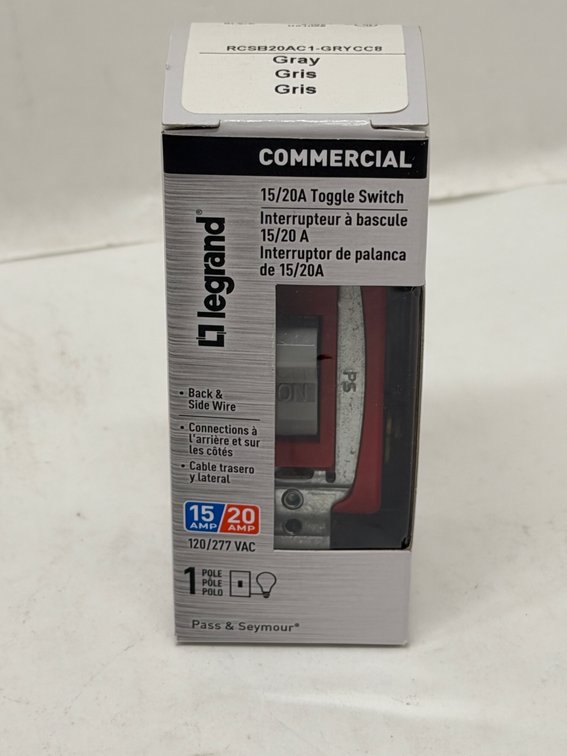 (168x Bid) Legrand 15/20A Toggle Switch