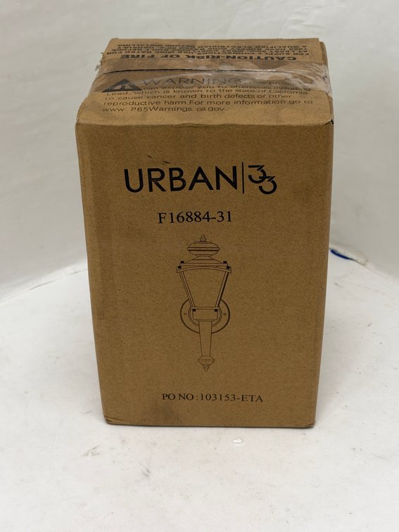(3x Bid) Urban Outdoor Wall Light Fixture