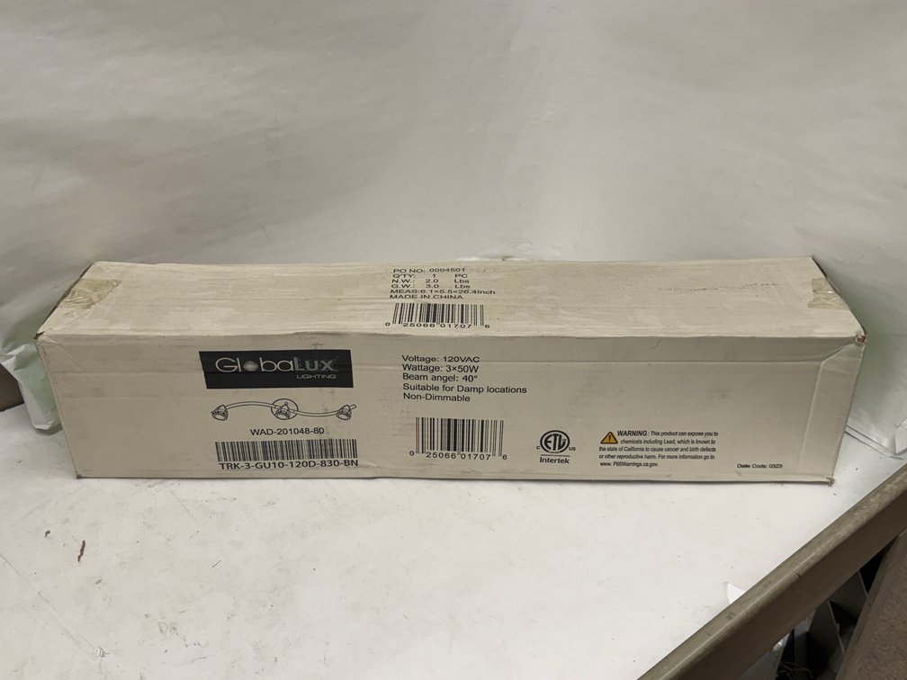 (3x Bid) GlobaLux 26" 3-Light Track Light