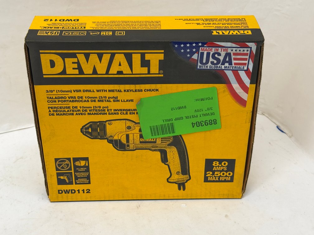 DeWalt 3/8" 8Amp VSR Drill