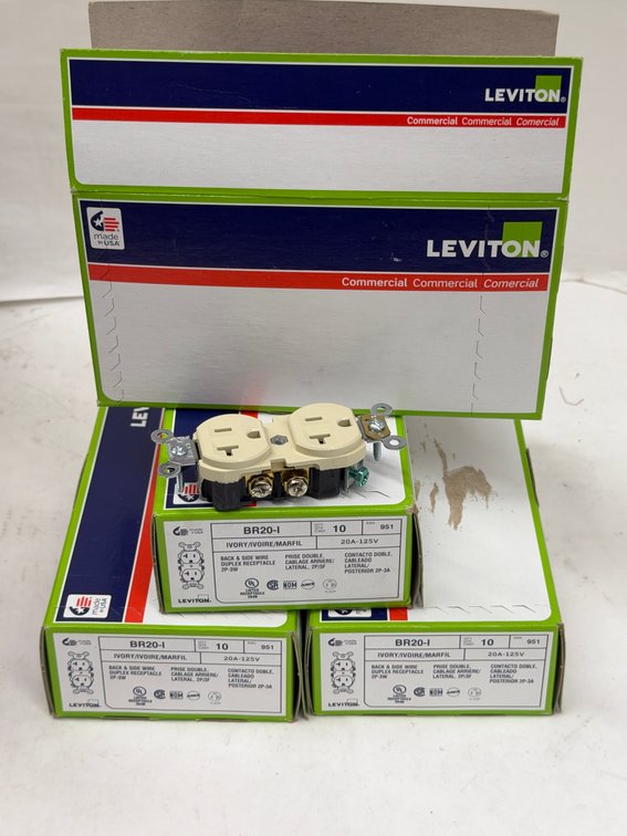 (37) Levitron 20A Receptacles