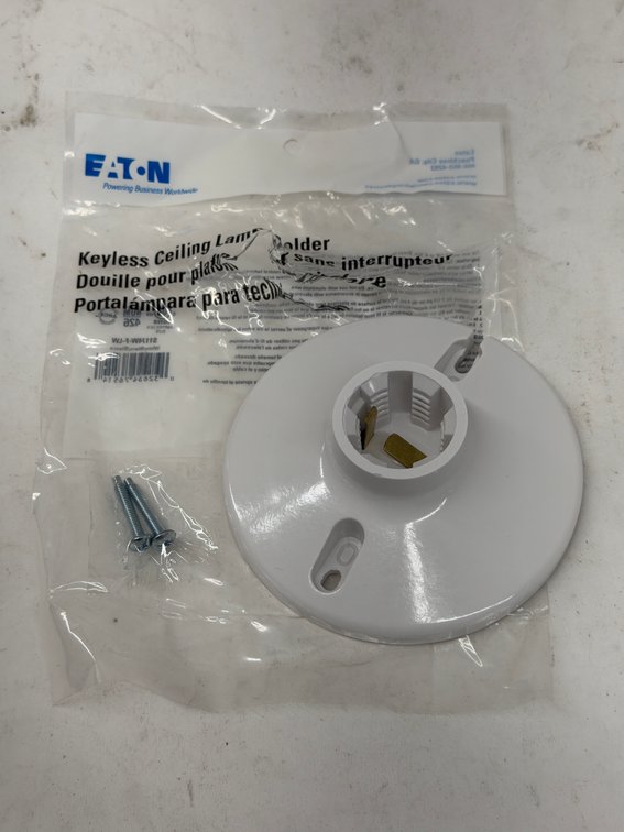(40x Bid) Eaton Keyless Ceiling Lamp Holder