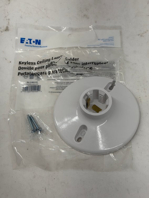 (40x Bid) Eaton Keyless Ceiling Lamp Holder