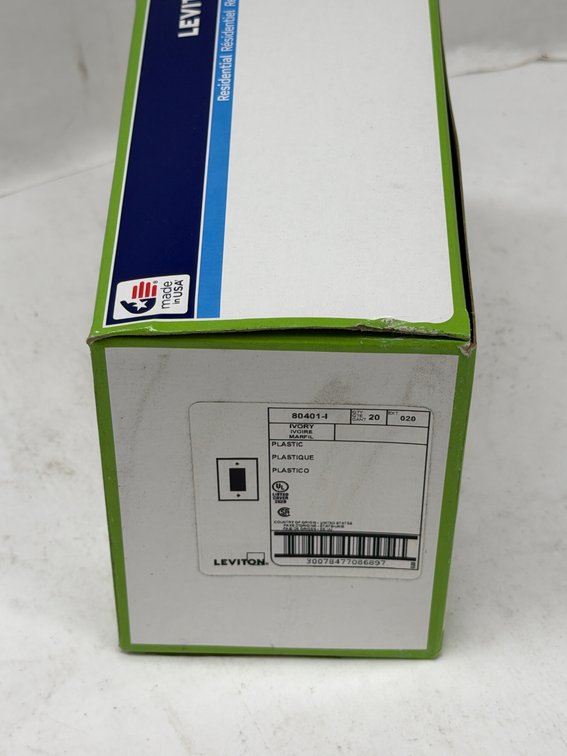 (10x Bid) Leviton 20 Pk Wallplates