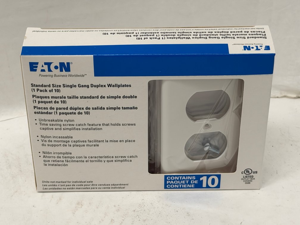 (5x Bid) Eaton 10 Pk Wallplates
