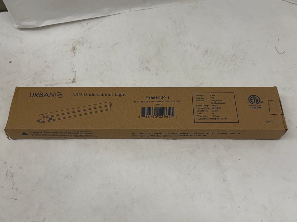(30x Bid) Urban 16" Undercabinet Light