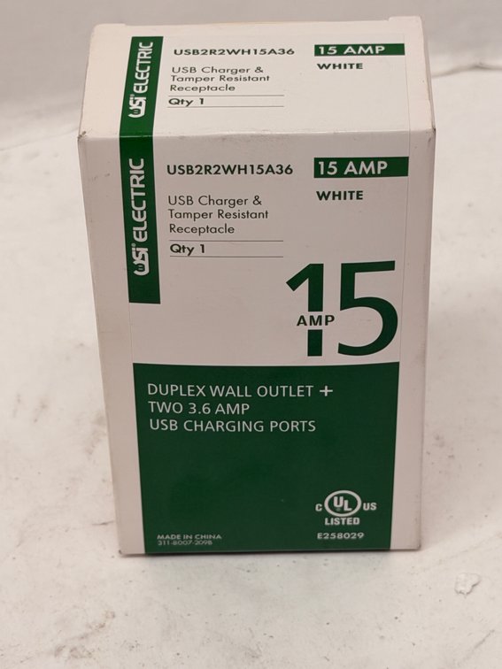 (6x Bid) USI USB 15A Duplex Receptacle