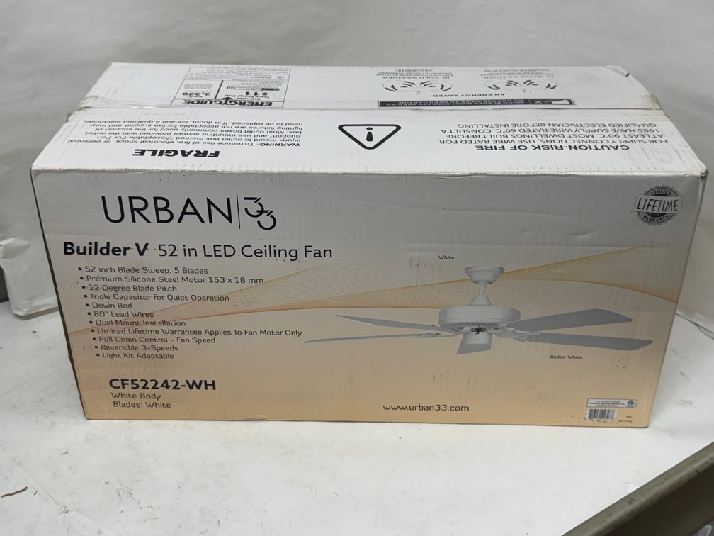 Urban 52" LED Ceiling Fan
