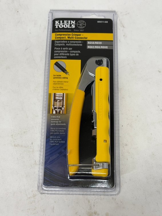 (3x Bid) Klein Tools Compression Crimper