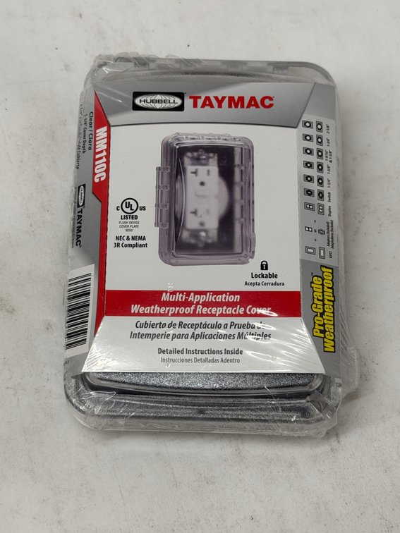 (18x Bid) TayMac Weatherproof Receptacle Cover
