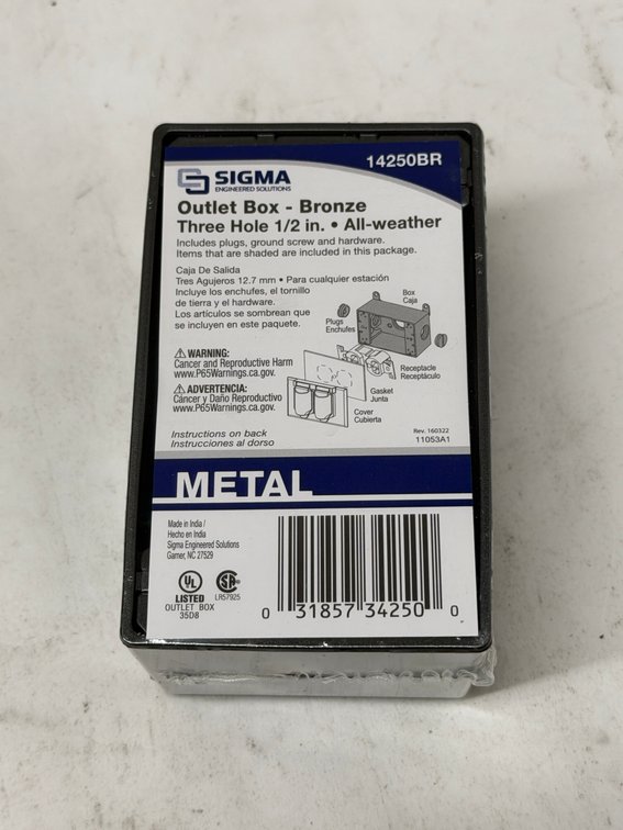 (11x Bid) Sigma All Weather Outlet Box
