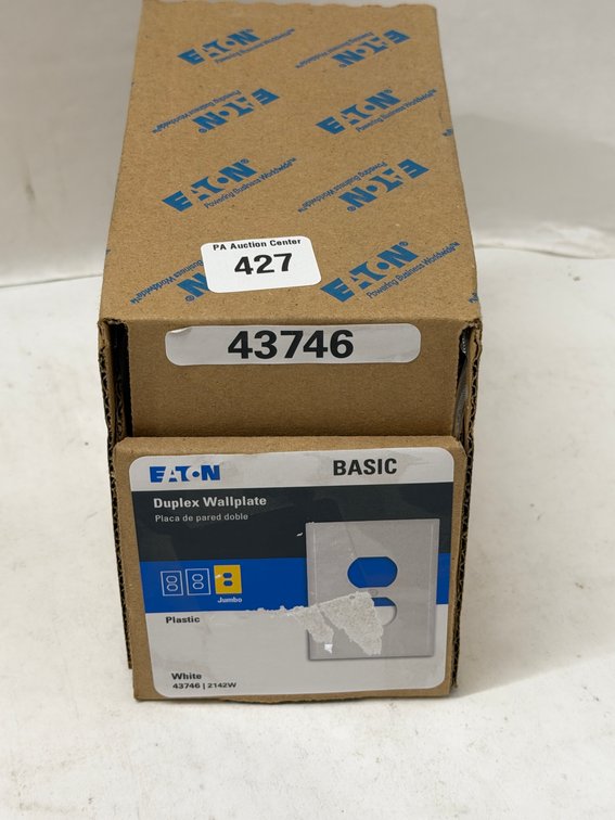 (2x Bid) Eaton 30 Ct Jumbo Wallplates