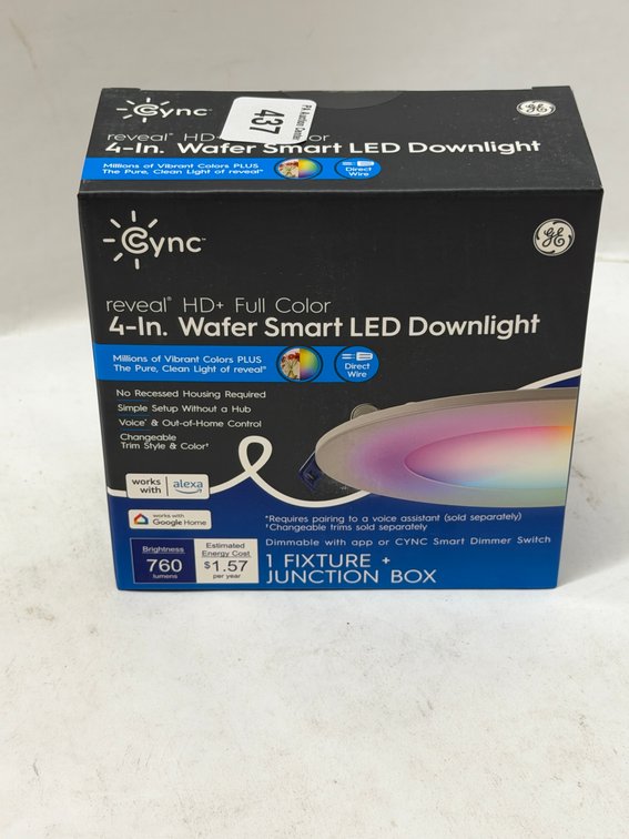 (2x Bid) Cync 4" Wafer Smart LED Downlight