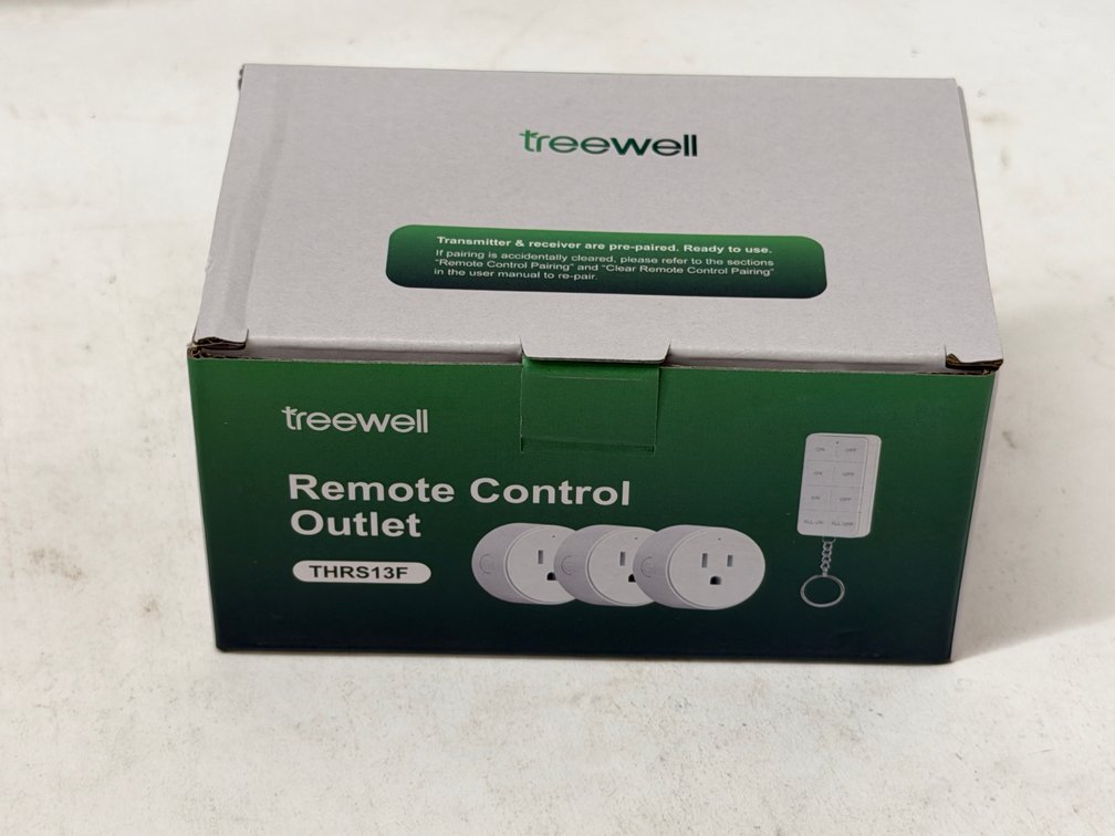 (60x Bid) Treewell 3 Pk Remote Control Outlets