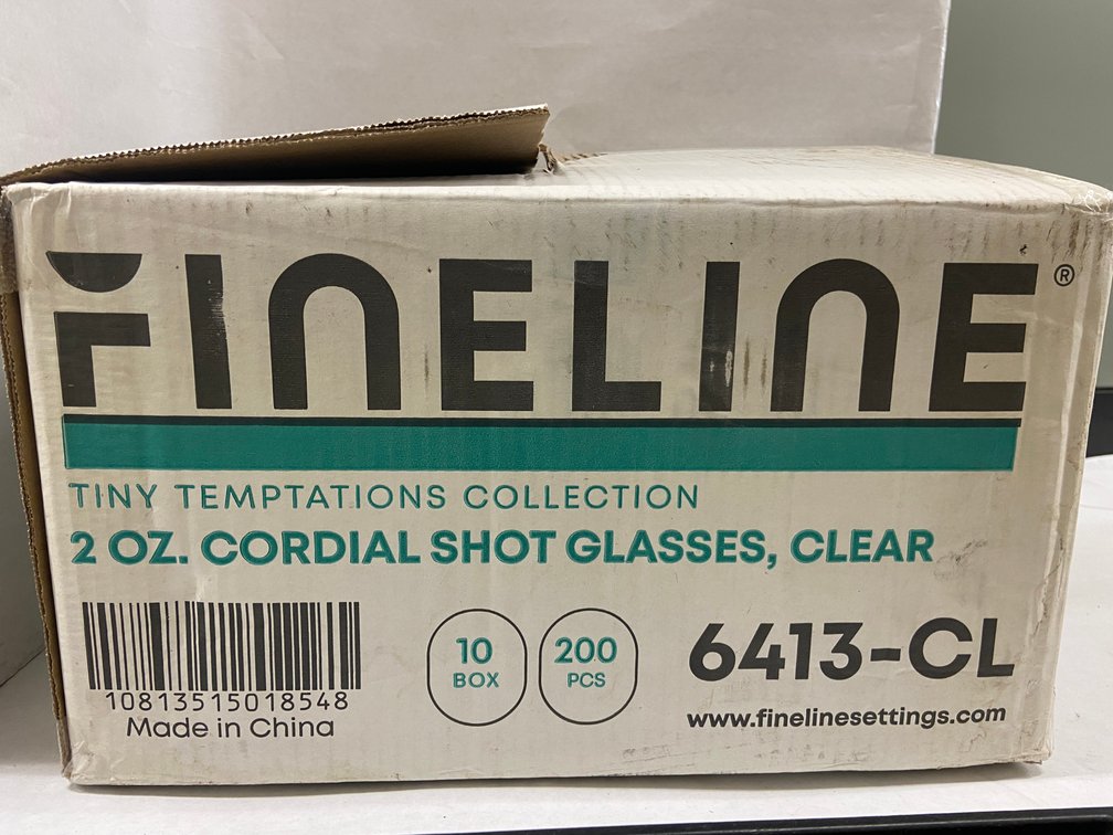 Case of 2 oz. Cordial Shot Glasses