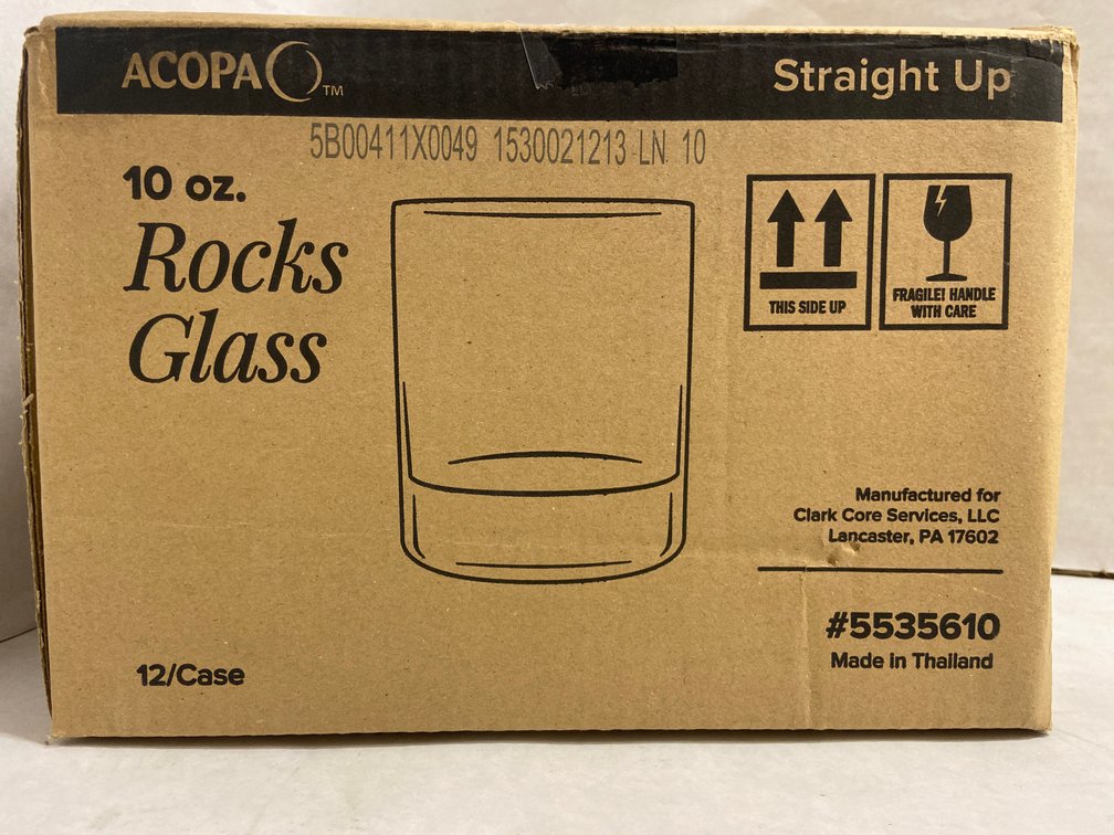 Case of Acopa 10 oz. Rocks Glasses